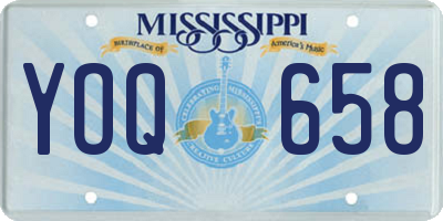MS license plate YOQ658