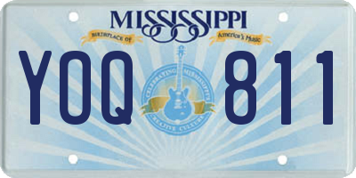 MS license plate YOQ811