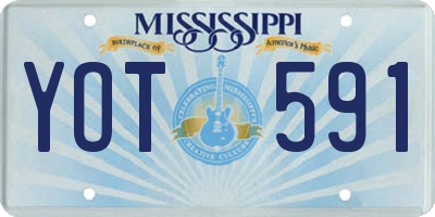MS license plate YOT591