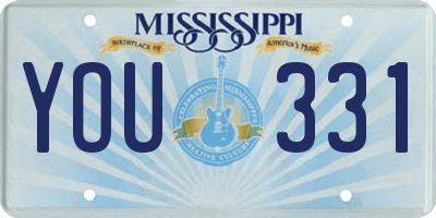 MS license plate YOU331