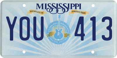 MS license plate YOU413