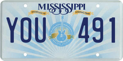 MS license plate YOU491