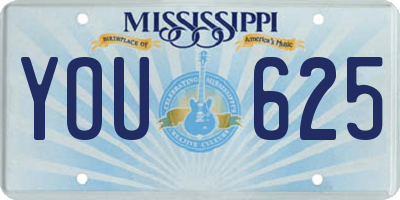 MS license plate YOU625