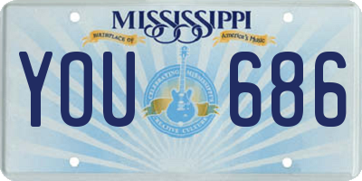 MS license plate YOU686
