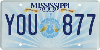 MS license plate YOU877