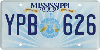 MS license plate YPB626
