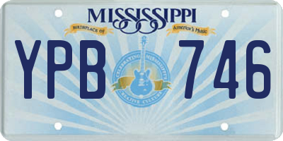 MS license plate YPB746