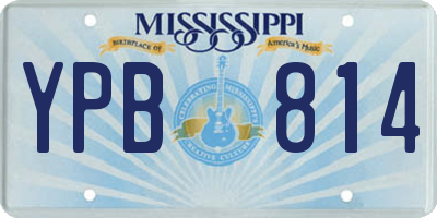 MS license plate YPB814
