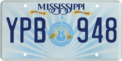 MS license plate YPB948