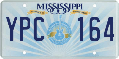 MS license plate YPC164