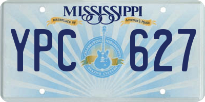 MS license plate YPC627