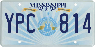 MS license plate YPC814