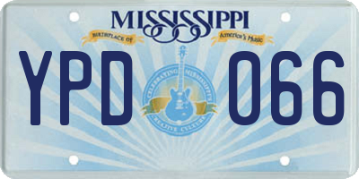 MS license plate YPD066