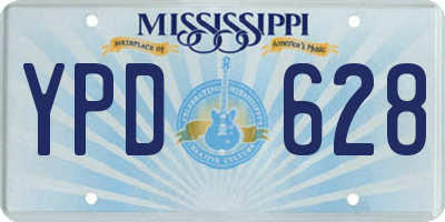 MS license plate YPD628