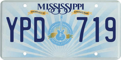 MS license plate YPD719