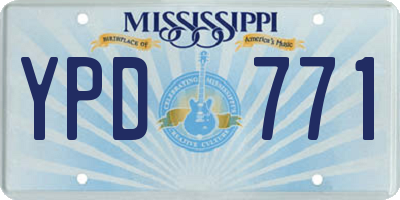 MS license plate YPD771
