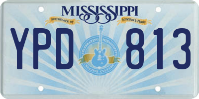 MS license plate YPD813