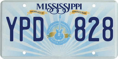 MS license plate YPD828