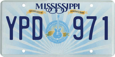 MS license plate YPD971