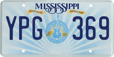 MS license plate YPG369
