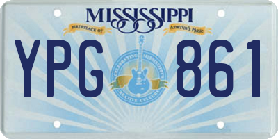 MS license plate YPG861