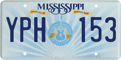 MS license plate YPH153