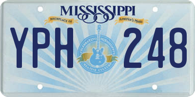 MS license plate YPH248