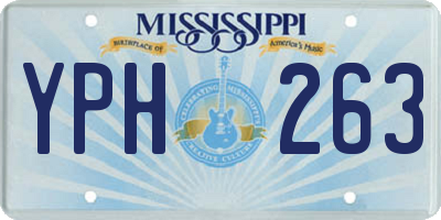 MS license plate YPH263