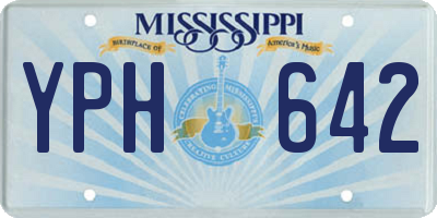 MS license plate YPH642