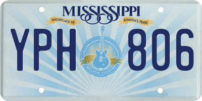 MS license plate YPH806