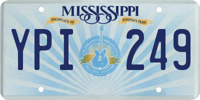 MS license plate YPI249