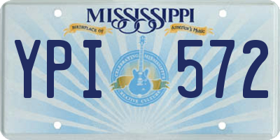 MS license plate YPI572