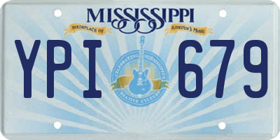 MS license plate YPI679
