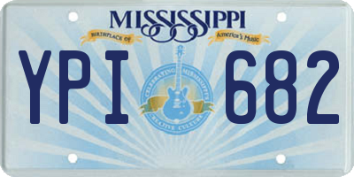 MS license plate YPI682
