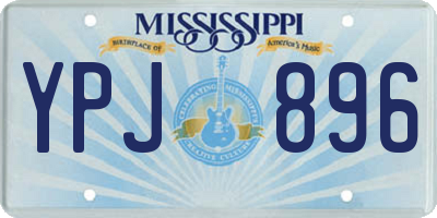 MS license plate YPJ896