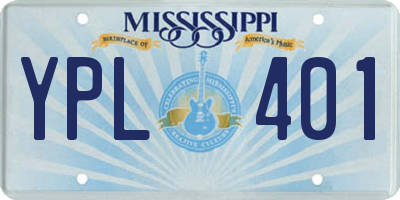 MS license plate YPL401