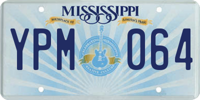 MS license plate YPM064