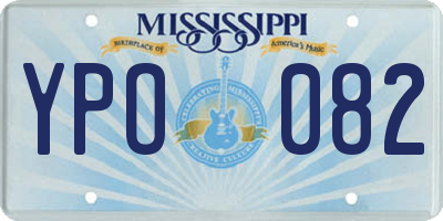 MS license plate YPO082
