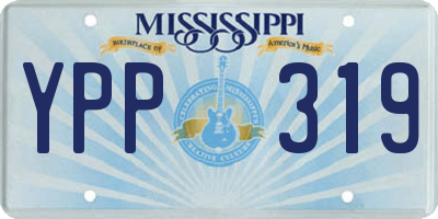MS license plate YPP319