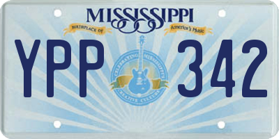 MS license plate YPP342