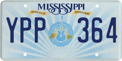 MS license plate YPP364