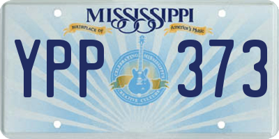 MS license plate YPP373