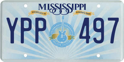 MS license plate YPP497