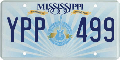 MS license plate YPP499