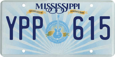 MS license plate YPP615