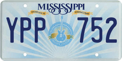 MS license plate YPP752