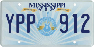MS license plate YPP912