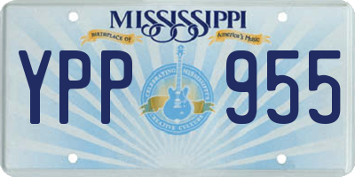 MS license plate YPP955