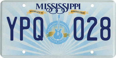 MS license plate YPQ028