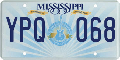 MS license plate YPQ068